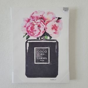 CHANEL Perfume Bottle & Peonies